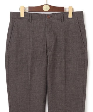 J.PRESS MEN 【ビジカジ兼用】ヤーンダイモールスキン パンツ ブラウン系