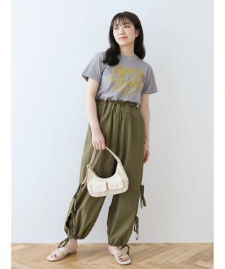 Green Parks ・Ｄｏｕｂｌｅ　Ｆｌａｇｓ　サイドリボンカーゴパンツ Khaki