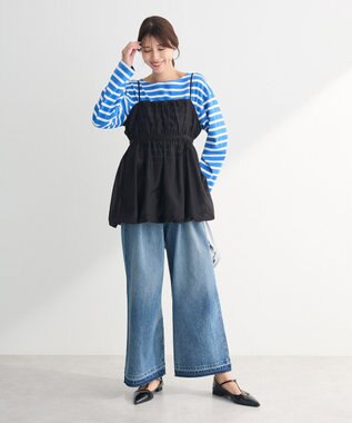 Green Parks ボーダーチュニック Blue