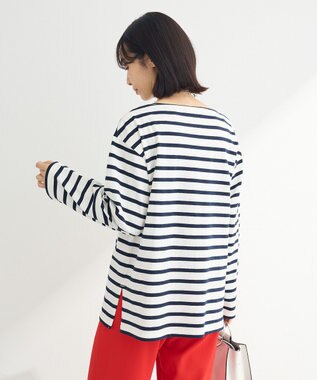 Green Parks ボーダーチュニック Dark Navy