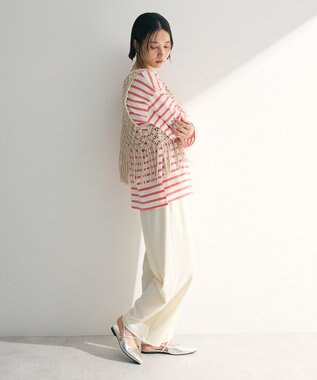 Green Parks ボーダーチュニック Pink