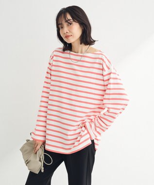 Green Parks ボーダーチュニック Pink