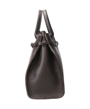 INTER-CHAUSSURES 【CHRISTIAN VILLA】レザーハンドバッグ ダークブラウン