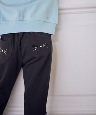 ANY KIDS 7days 裏シャギーガーリーパンツ ブラック