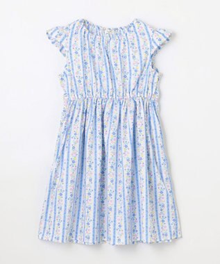 ANY KIDS 総柄 サマーワンピース ストライプ