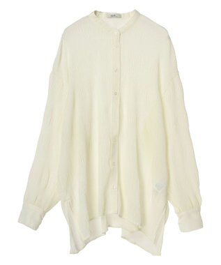 earth music&ecology クシュクシュシアーシャツ Off White