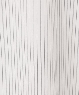 UNFILO レギュラーカラー ポプリンシャツ ピンストライプ(オフ×ブラック)