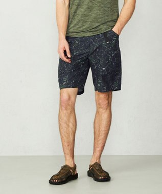 JOSEPH ABBOUD MOUNTAIN 【UNISEX】3Dエンボスリーフ ハーフパンツ オリーブ系6