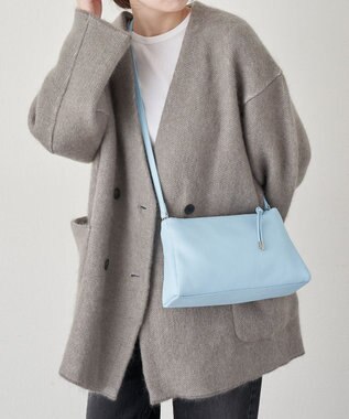 russet レザー2WAYショルダーバッグ(CE-1629) Sax