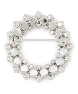 23区 【VERY3月号掲載】ビジュー サークル ブローチ シルバー系