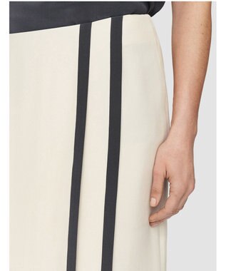 JOSEPH ヘビーシルククレープアニメーション　ロングスカート Oat/Slate