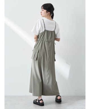 earth music&ecology ストレッチキャミワンピース Khaki