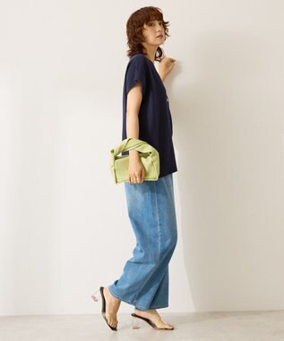 AMERICAN HOLIC 【先行予約】【WEB限定】フレンチスリーブVネックニットカーディガン Navy