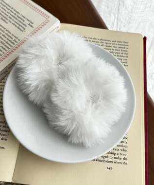 WEGO L2Pファーヘアゴム ホワイト