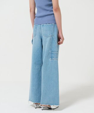 GRACE CONTINENTAL ペインターデニムパンツ サックス