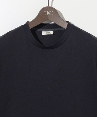 JOSEPH ABBOUD 【和紙ニット/日本素材・縫製/ 軽量/通気性/速乾性】和紙フライス Tシャツ ネイビー系