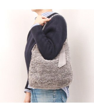 UNBILLION カシュカシュ cachecache / 下がりグログランボアトートバッグ