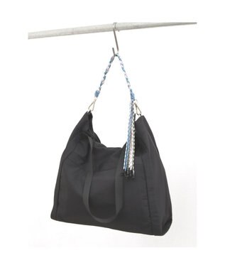 UNBILLION カシュカシュ cachecache / コード編みハンドルビッグナイロントート ブラック