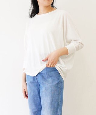 TOQUE 〈大草直子さんアドバイザー〉 【天然素材】タンギスコットン天竺ドルマンTシャツ