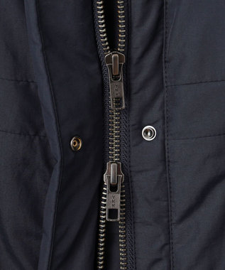 ICB L 【WEB＆一部店舗限定・撥水加工】ADSダウン  フーデットロングコート ネイビー系