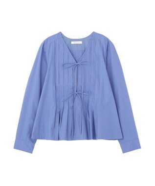AMERICAN HOLIC 【イージーケア】ピンタックブラウス Blue