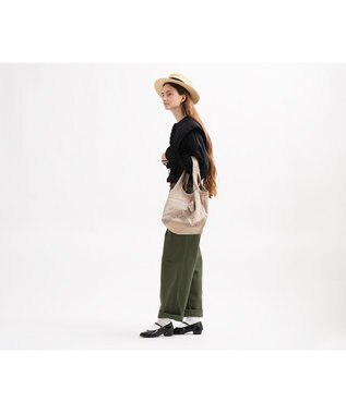 genten 【WEB限定再入荷】リノ トートバッグ大 イエローブラウン