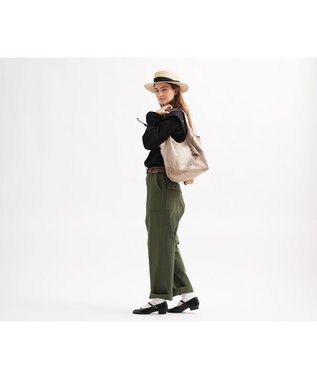 genten 【WEB限定再入荷】リノ トートバッグ大 イエローブラウン