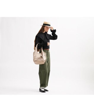 genten 【WEB限定再入荷】リノ トートバッグ大 イエローブラウン