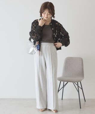 AMERICAN HOLIC アートレースカーディガン Black