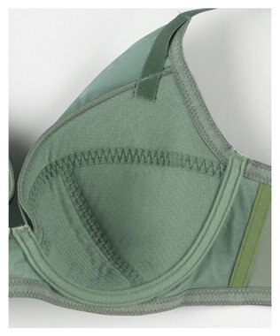 une nana cool 小さく見せるブラ　ミニマイザーブラ　シンプル オリーブ系