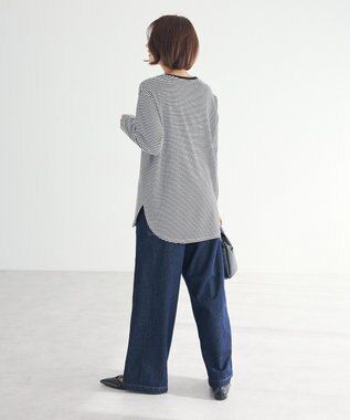 CRAFT STANDARD BOUTIQUE クルーネックロンTee Border Black