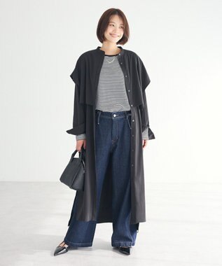 CRAFT STANDARD BOUTIQUE クルーネックロンTee Border Black