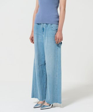 GRACE CONTINENTAL ペインターデニムパンツ サックス