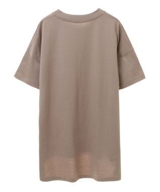 CRAFT STANDARD BOUTIQUE リメイクロゴ半袖Tee Pink Beige