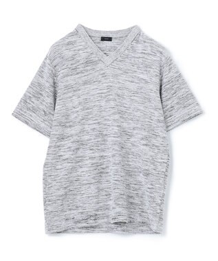 JOSEPH HOMME シャイニースラブブークレ ニットTシャツ ライトグレー系