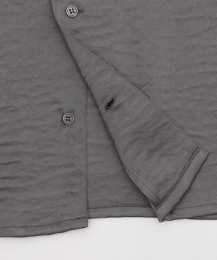 WEGO サテン刺繍シャツ（SS） ダークグレー