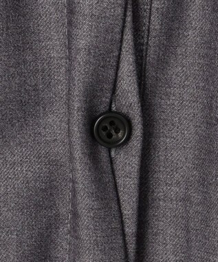 #Newans 【洗濯機可/しわになりにくい】シャーリングネック ボリュームスリーブブラウス チャコール