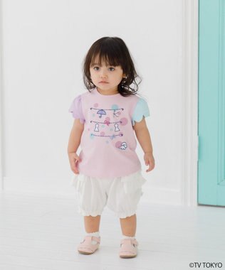 組曲 KIDS 【UVケア】【80-100㎝】シナぷしゅシャボン チュニック ピンク