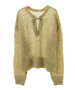 Green Parks ２Ｗａｙ起毛メッシュニットプルオーバー Green