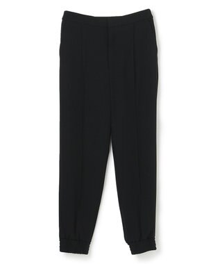 BEIGE， 【洗える】SENTIER / バックサテンジョグパンツ Black