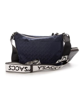 Y'SACCS モノグラム×リサイクルレザー スクエアショルダー