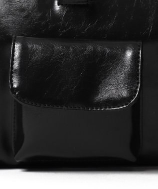 WEGO チャーム付きボストンバッグ ブラック