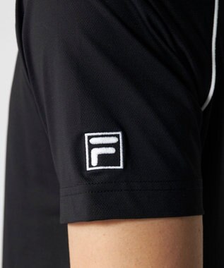 FILA GOLF／marie claire 【FILA GOLF】ラグラン半袖ポロシャツ ブラック