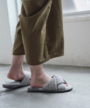 LOOM&SPOOL ワッフルスリッパ
