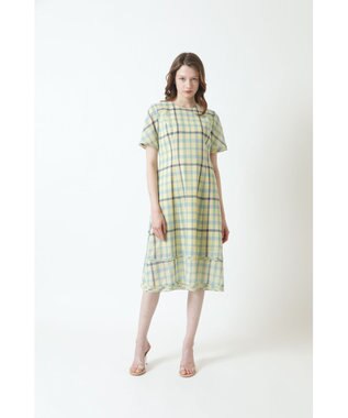 DAKS ウールボイルチェックワンピース