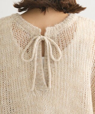 Green Parks ２Ｗａｙ起毛メッシュニットプルオーバー Beige