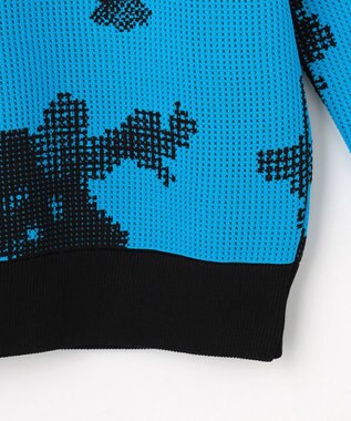 PW CIRCULUS 【MEN】Spark dot camouflage 軽量ニット ゴルフ ブルー系5