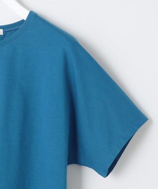 23区 【洗える】ALBINIコーコラン シャツテール Tシャツ ブルー系