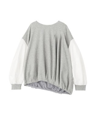 YECCA VECCA アシメバルーンプルオーバー Gray