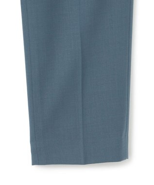 ICB L 【洗える】ウール2WAYストレッチ テーパードパンツ ダルブルー系